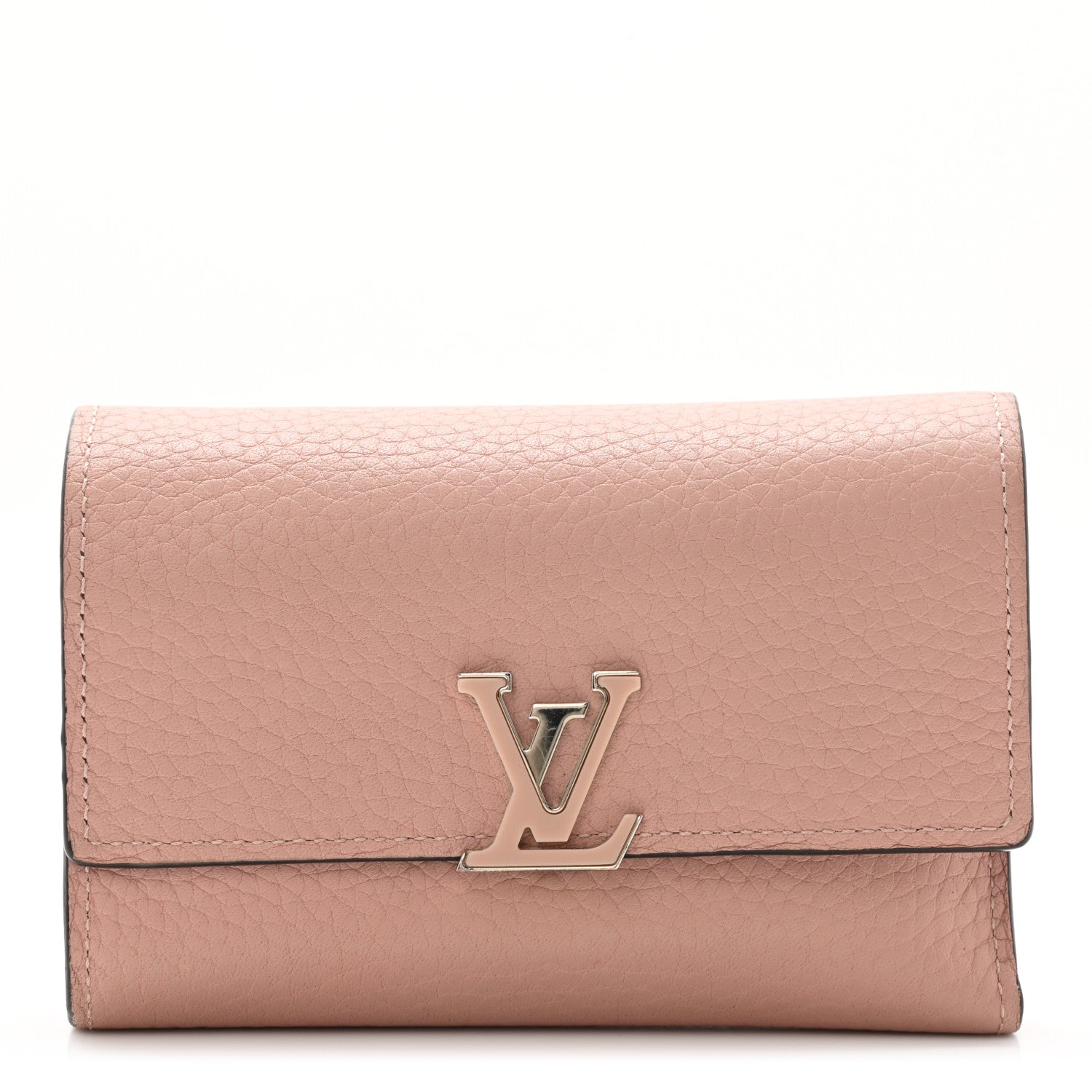 Louis Vuitton Taurillon Capucines Compact Wallet Magnolia 1 of 7