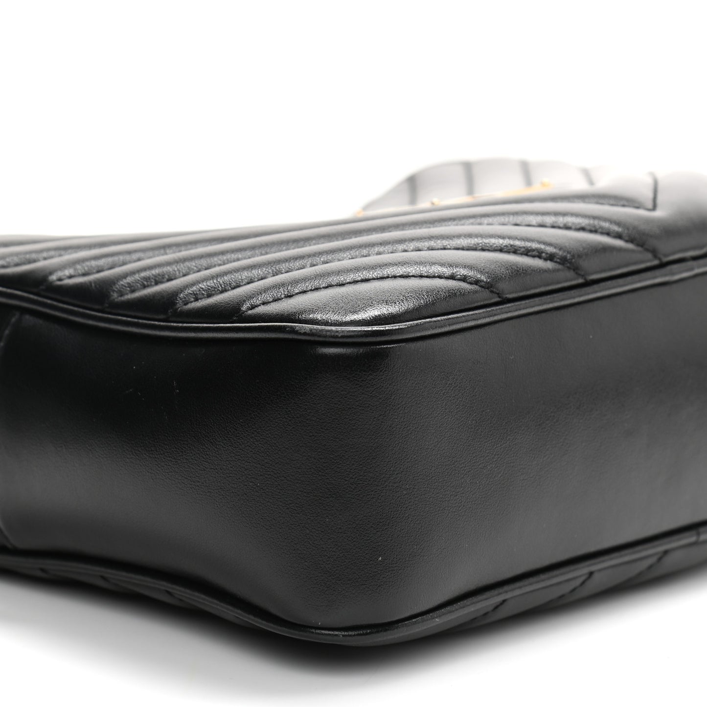 Calfskin Matelasse Monogram Lou Camera Bag Black