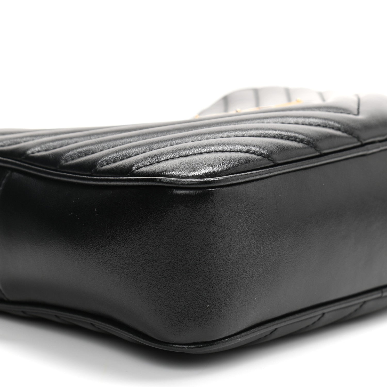Saint Laurent Calfskin Matelasse Monogram Lou Camera Bag Black 9 of 14