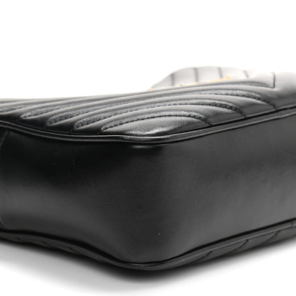 Saint Laurent Calfskin Matelasse Monogram Lou Camera Bag Black 9 of 14