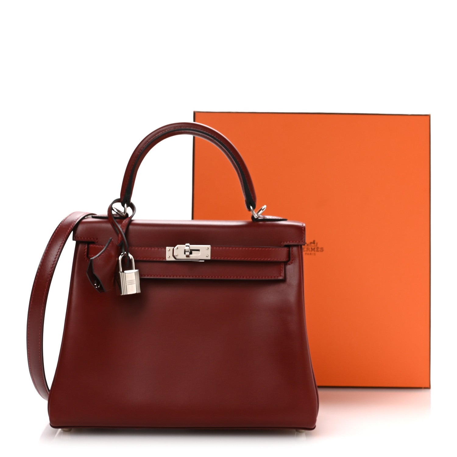 Hermes Box Kelly Retourne 25 Rouge H 11 of 11