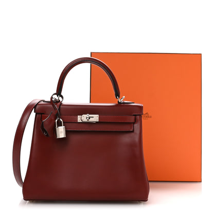 Hermes Box Kelly Retourne 25 Rouge H 11 of 11
