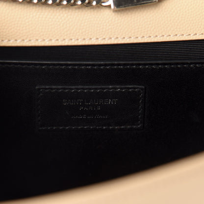 Saint Laurent Grain De Poudre Medium Monogram Kate Satchel Nude Powder 8 of 11