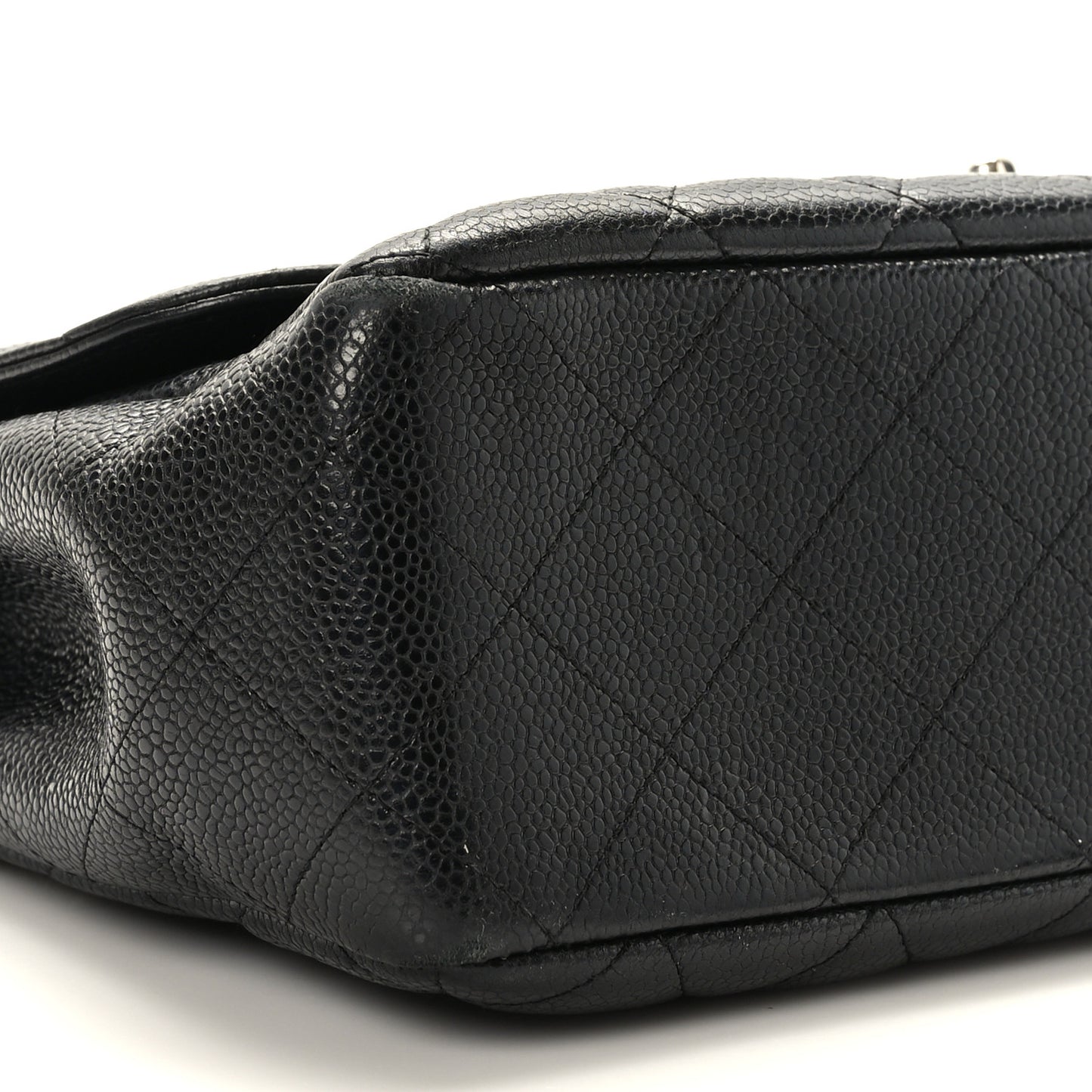 Caviar Quilted Jumbo Single Flap Black