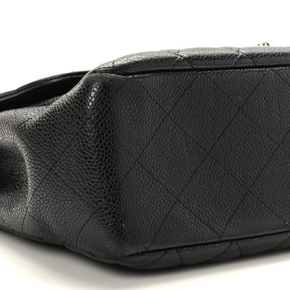 Chanel Caviar Quilted Jumbo Single Flap Black 8 of 9
