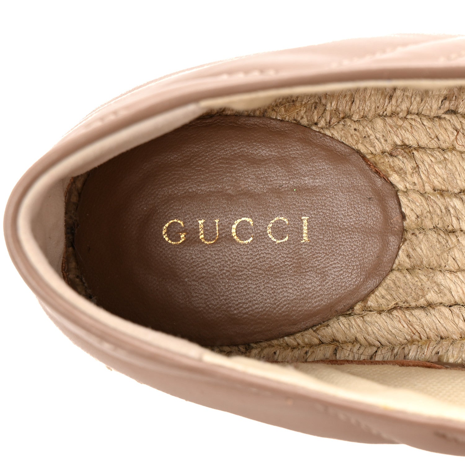Gucci Nappa Matelasse GG Marmont Espadrilles 38.5 Porcelain Rose 8 of 12