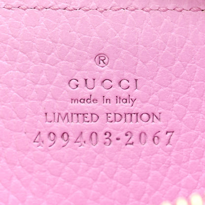 Gucci Dollar Calfskin Bosco Zip Around Key Case Malva 6 of 7