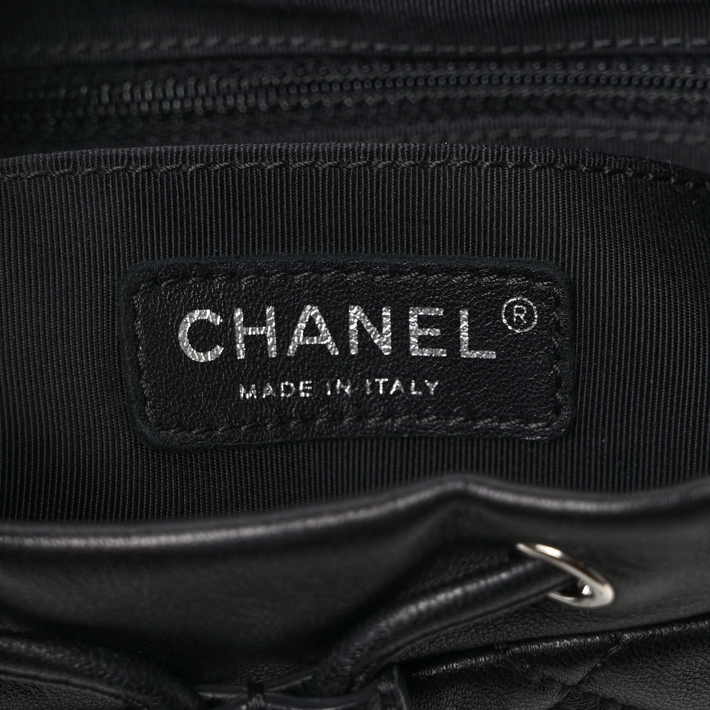 Calfskin Quilted Small Urban Spirit Backpack Black