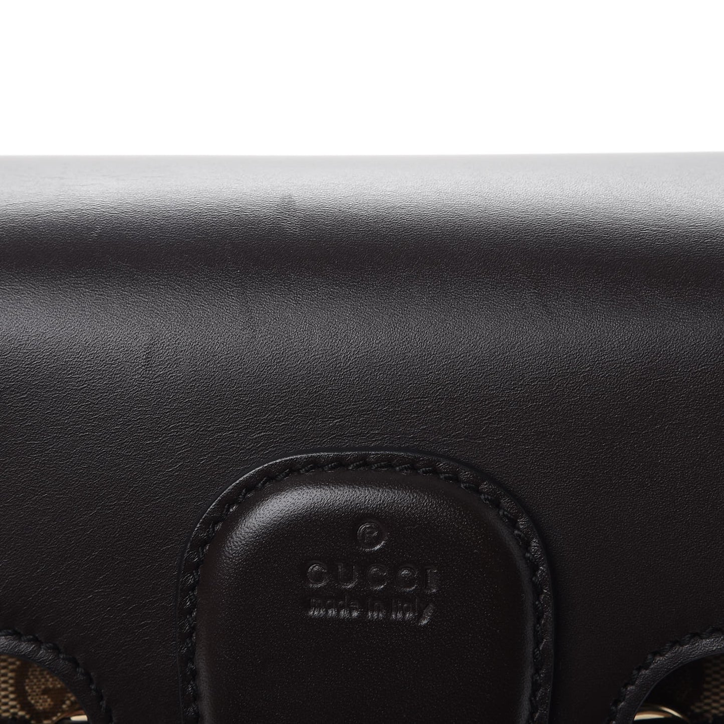 Monogram Medium Emily Chain Shoulder Bag Dark Brown
