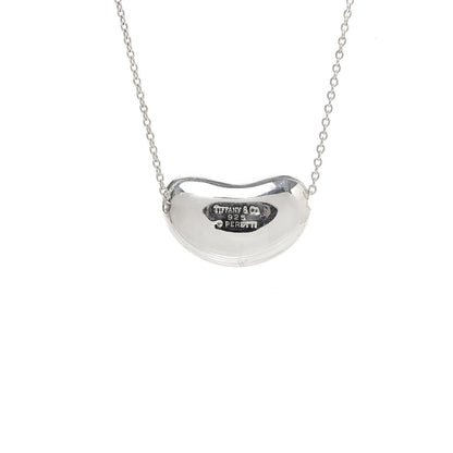 Tiffany Sterling Silver 20mm Elsa Peretti Bean Pendant Necklace 6 of 6