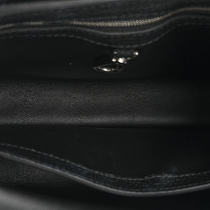 Louis Vuitton LV x YK Taurillon Flower Capucines BB Black 6 of 12