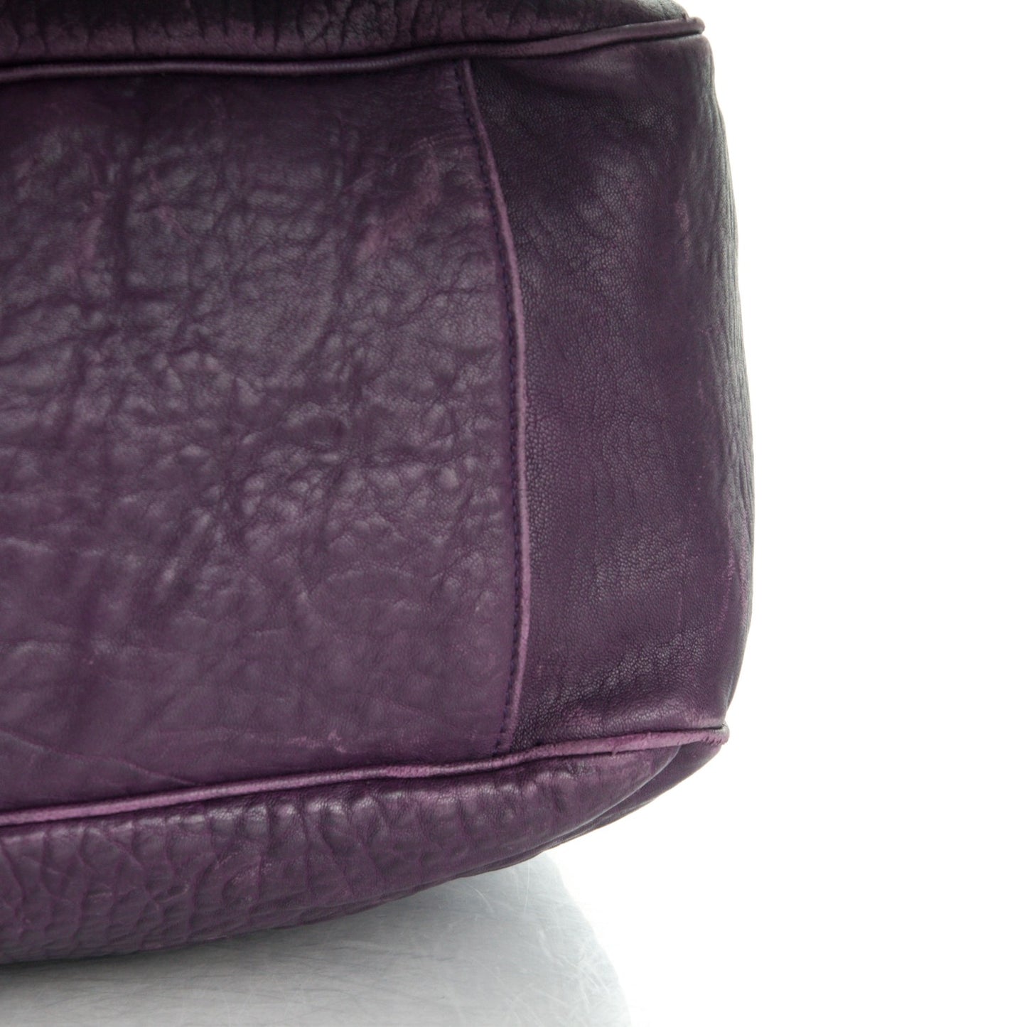 Lambskin Large Roady Hobo Purple