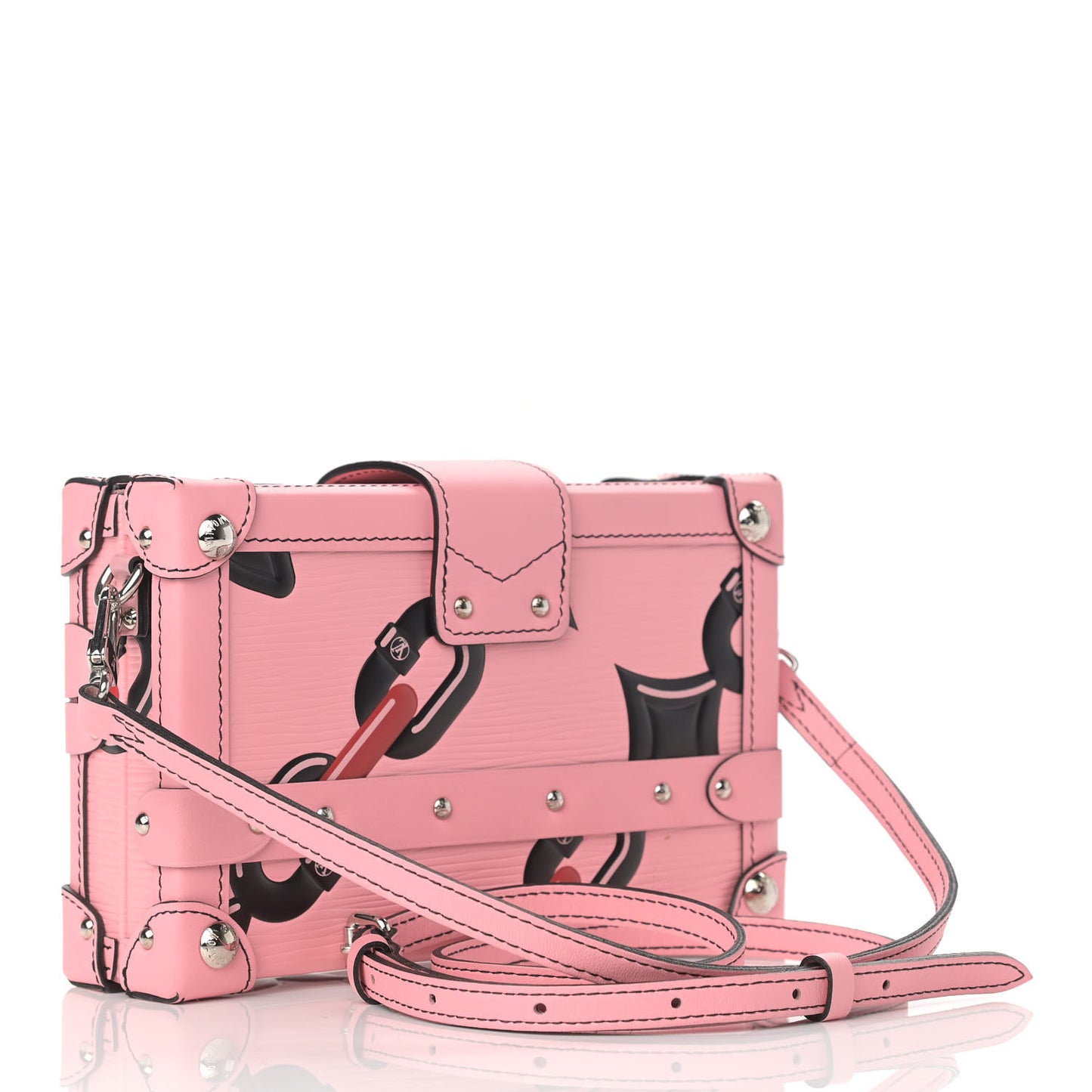 Epi Chain Flower Petite Malle Pink