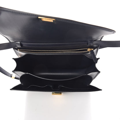 Celine Box Calfskin Medium Classic Box Flap Bag Navy Blue 7 of 9