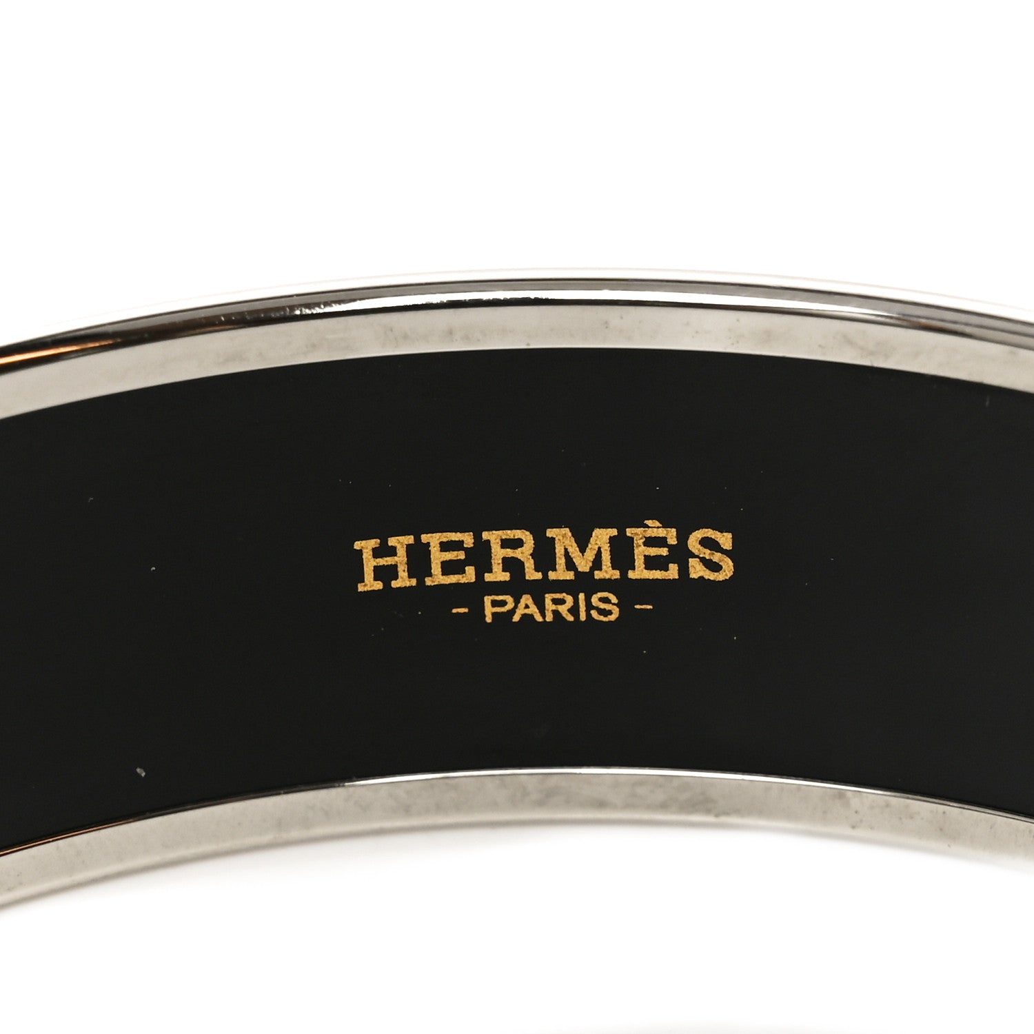 Hermes Enamel Printed Caleche Medium Bracelet 70 Rose Ronsard 4 of 5