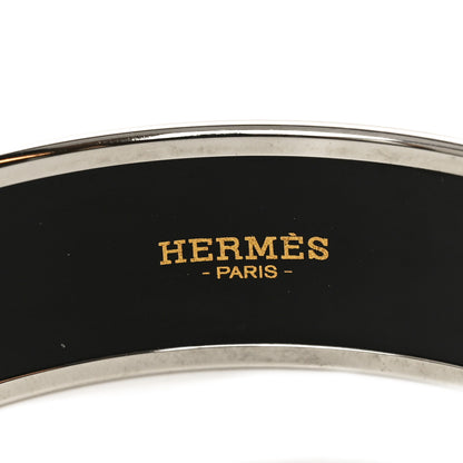 Hermes Enamel Printed Caleche Medium Bracelet 70 Rose Ronsard 4 of 5