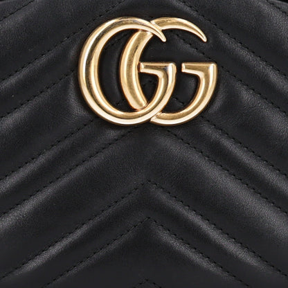 Gucci Calfskin Matelasse GG Marmont Belt Bag 75 30 85 34 Black 7 of 9