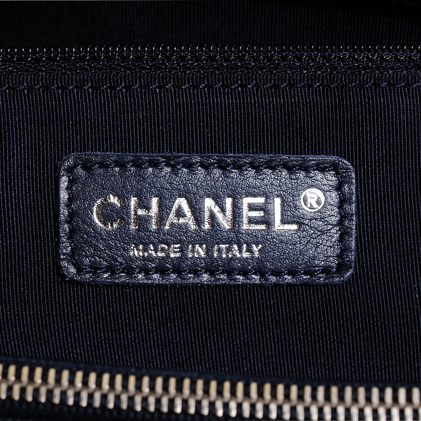 Caviar Quilted Grand Shopping Tote GST Navy