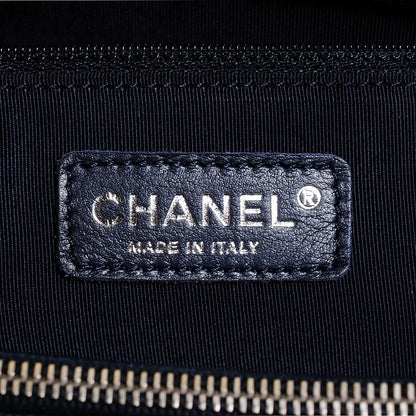 Chanel Caviar Quilted Grand Shopping Tote GST Navy 6 of 7