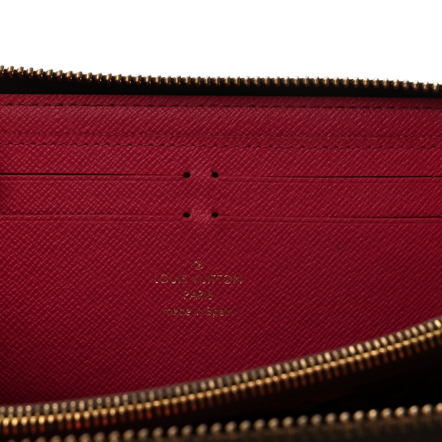 ​LOUIS VUITTON 00s PVC折り財布 トレゾール 茶 エレガンス Louis Vuitton Monogram Clemence Wallet Fuchsia 1892060 – FASHIONPHILE