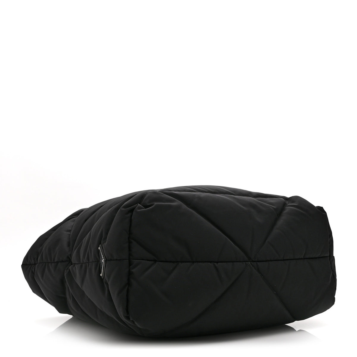 Re-Nylon Triangle Padded Logo Tote Black