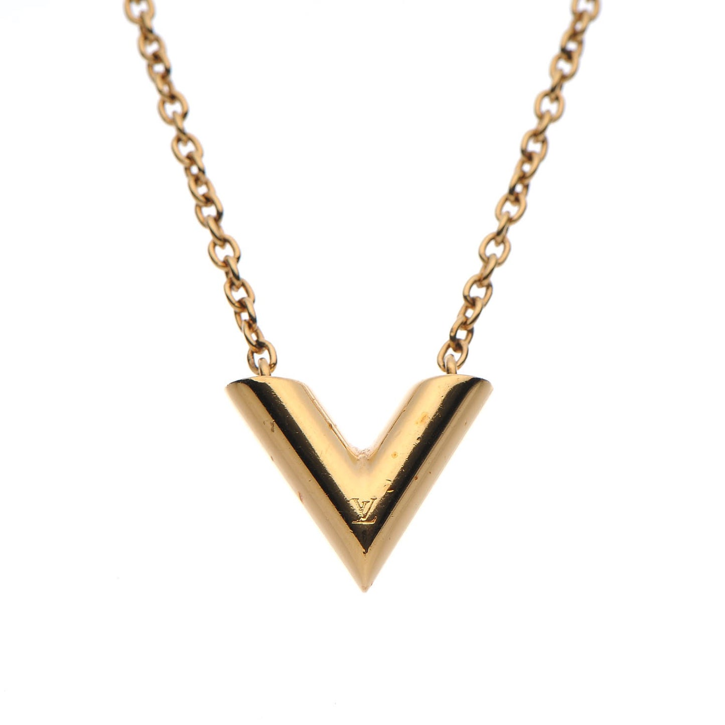 Essential V Necklace Gold