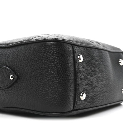 Gucci Piuma Calfskin Jumbo GG Embossed Medium Messenger Bag Black 9 of 10
