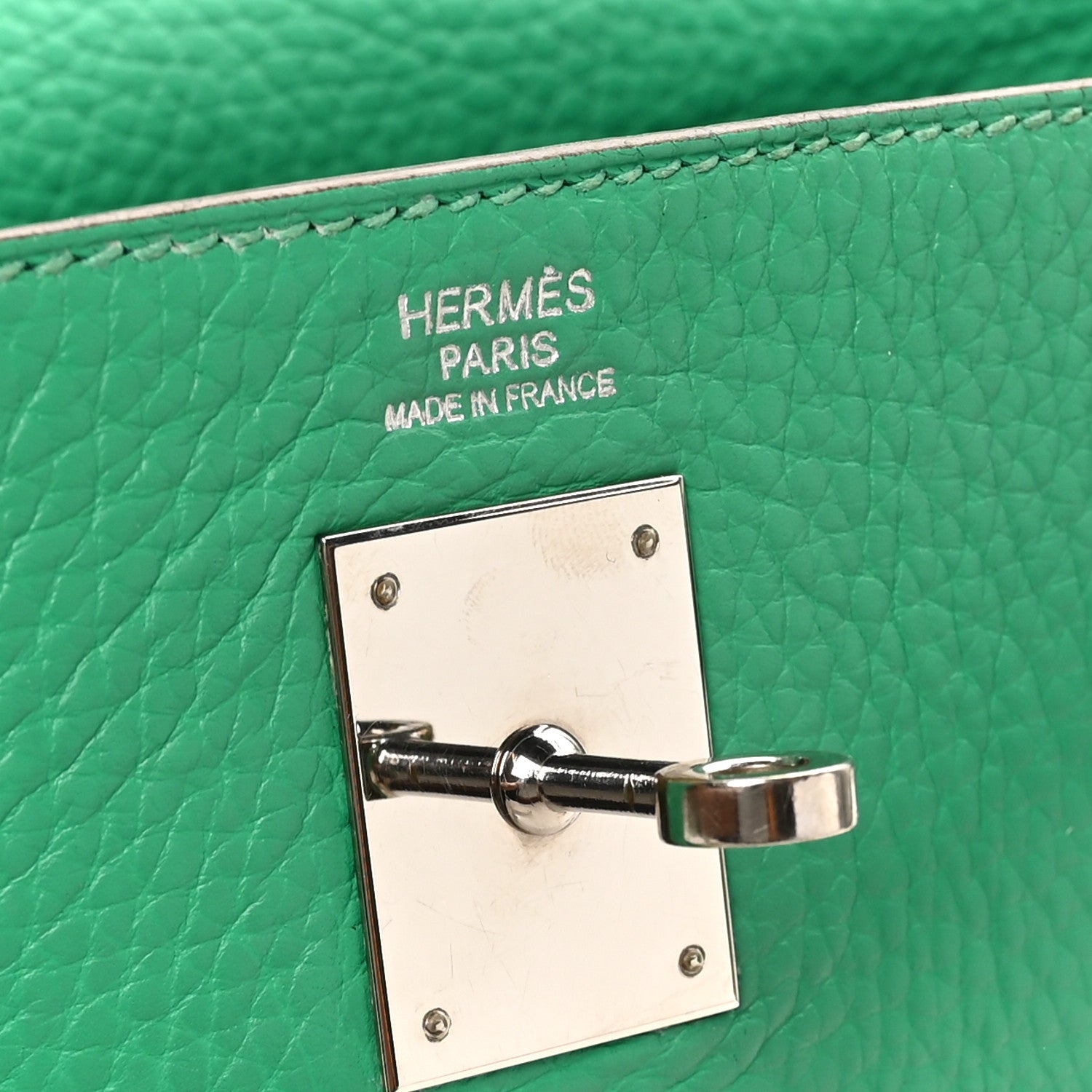 Hermes Taurillon Clemence Kelly Retourne 32 Menthe 6 of 10