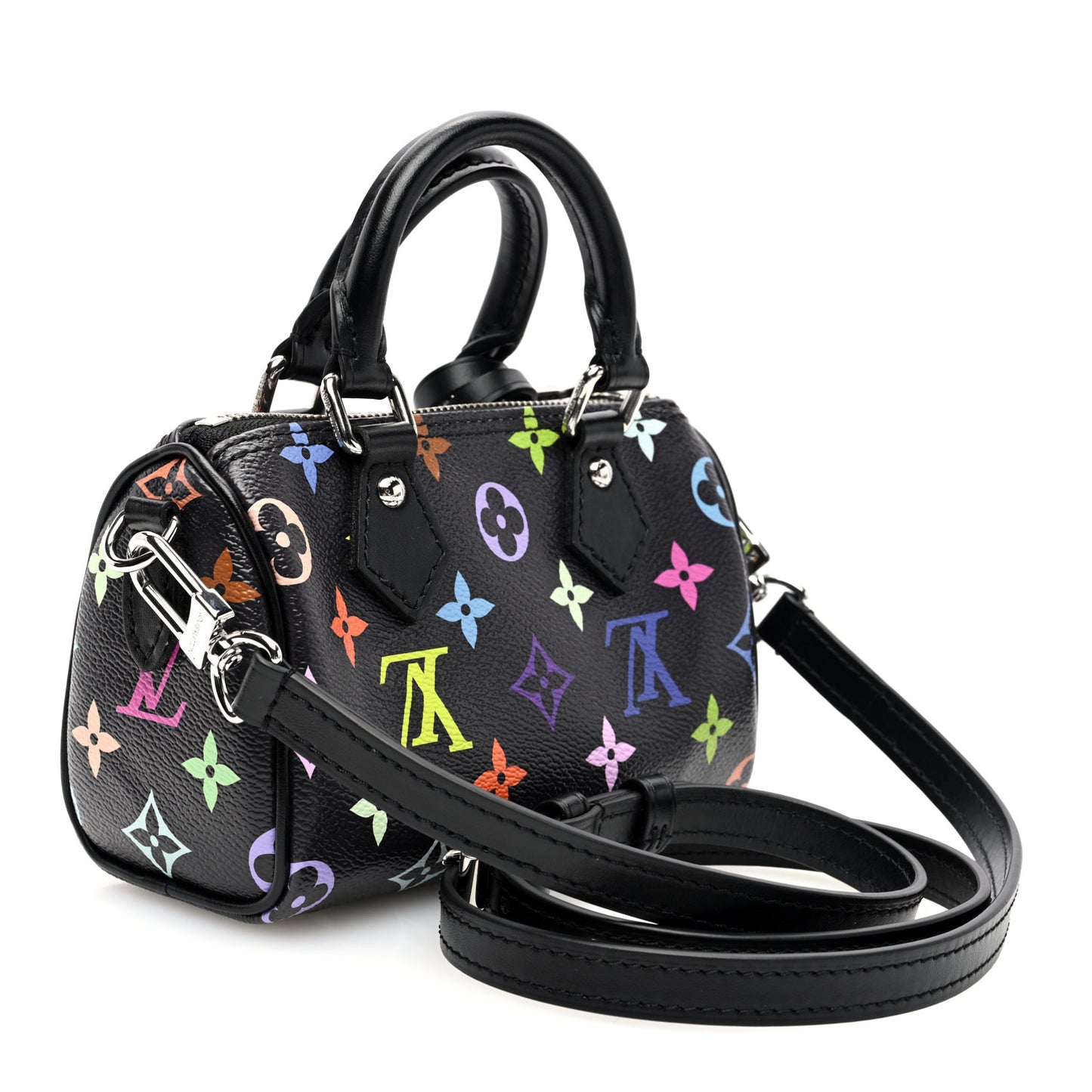 LV X TM Monogram Multicolor Nano Speedy Black