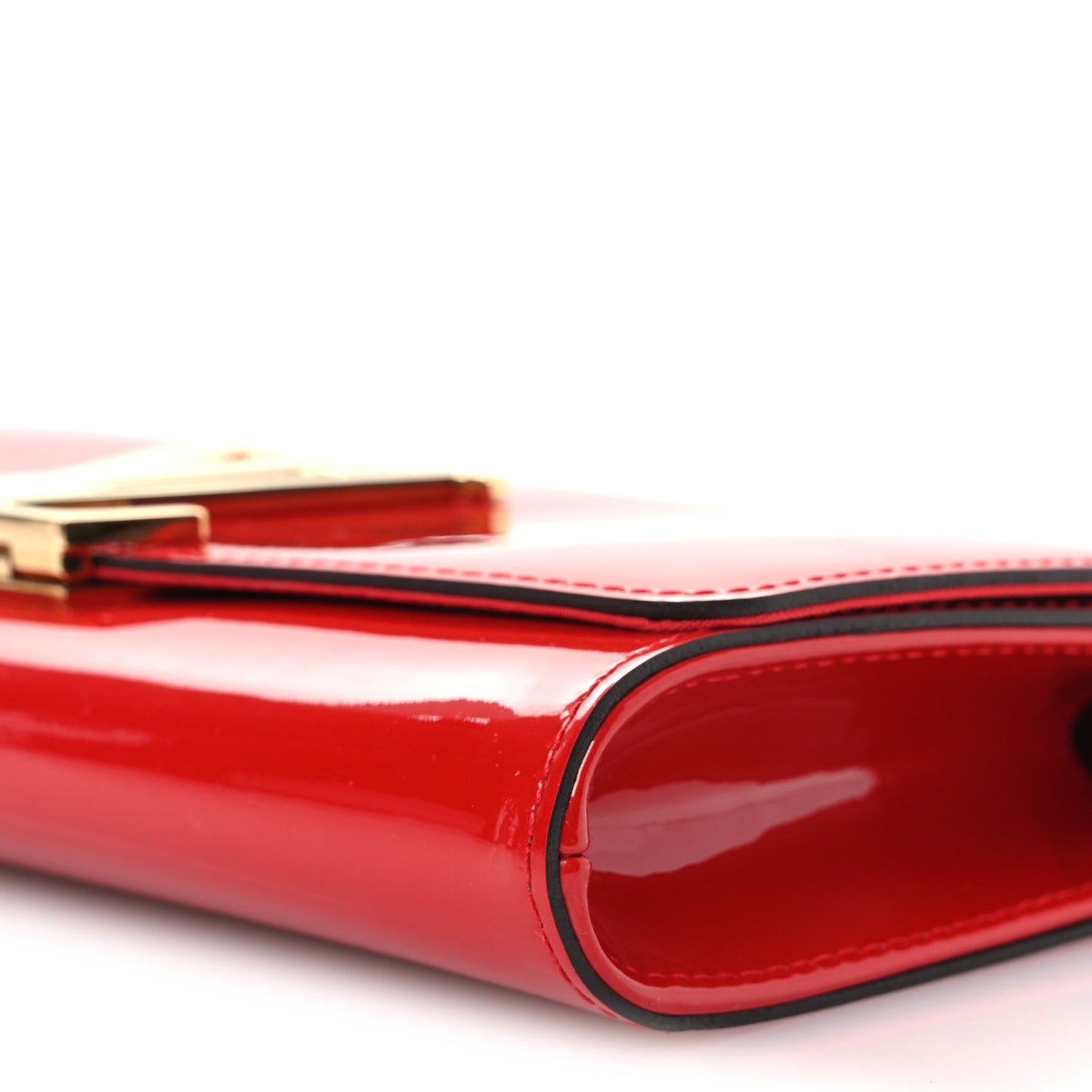 Patent Louise Clutch Cherry