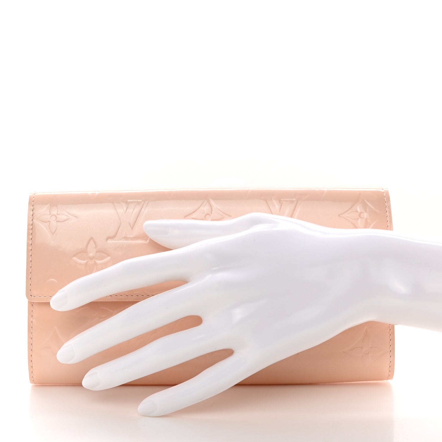 Louis Vuitton Vernis Sarah Wallet Rose Ballerine 2 of 8