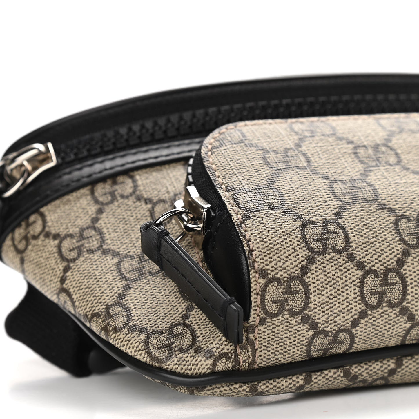 GG Supreme Monogram Belt Bag Black