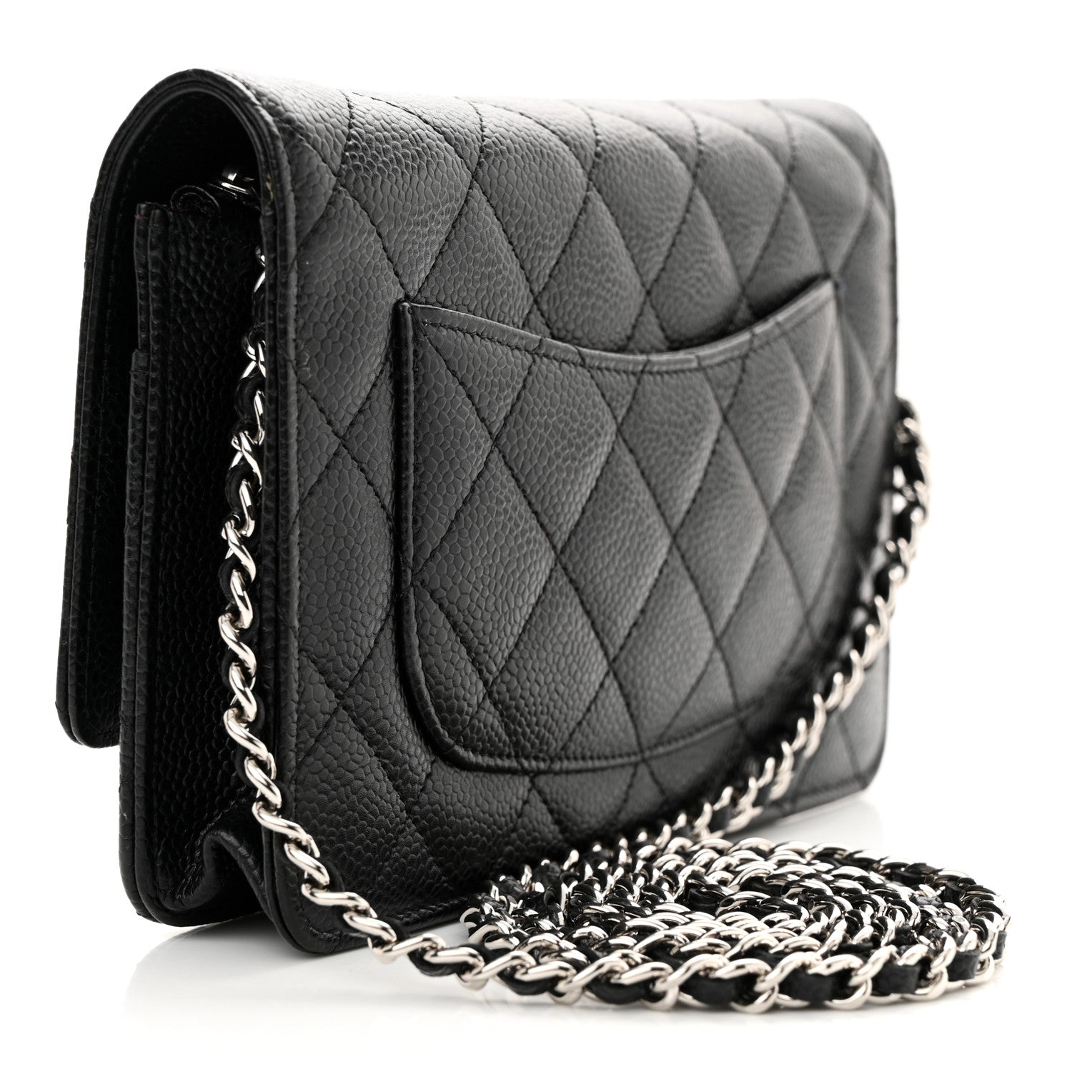 Chanel Caviar Quilted Wallet on Chain WOC Black 3 of 14