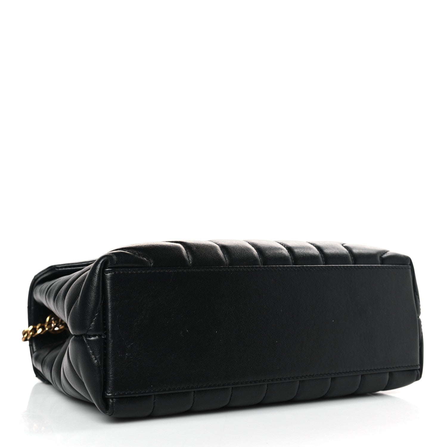 Saint Laurent Calfskin Y Quilted Monogram Small Loulou Chain Satchel Black 4 of 11
