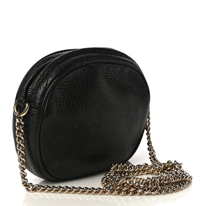 Gucci Pebbled Calfskin Mini Soho Chain Bag Black 3 of 12