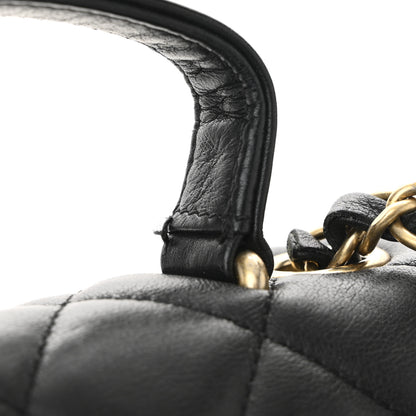 Chanel Calfskin Quilted Chevron In The City Bag Black 11 of 11