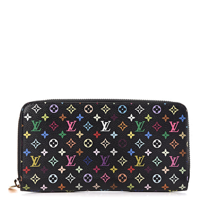 Louis Vuitton Monogram Multicolor Zippy Wallet Black Grenade 1 of 6