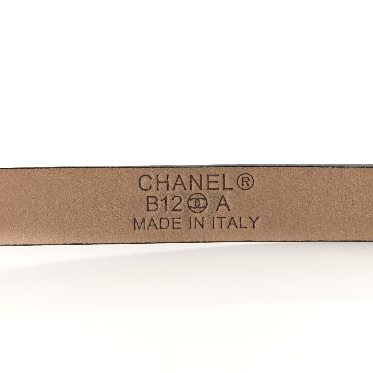 Chanel Calfskin Crystal CC Skinny Belt 85 34 Black 4 of 8