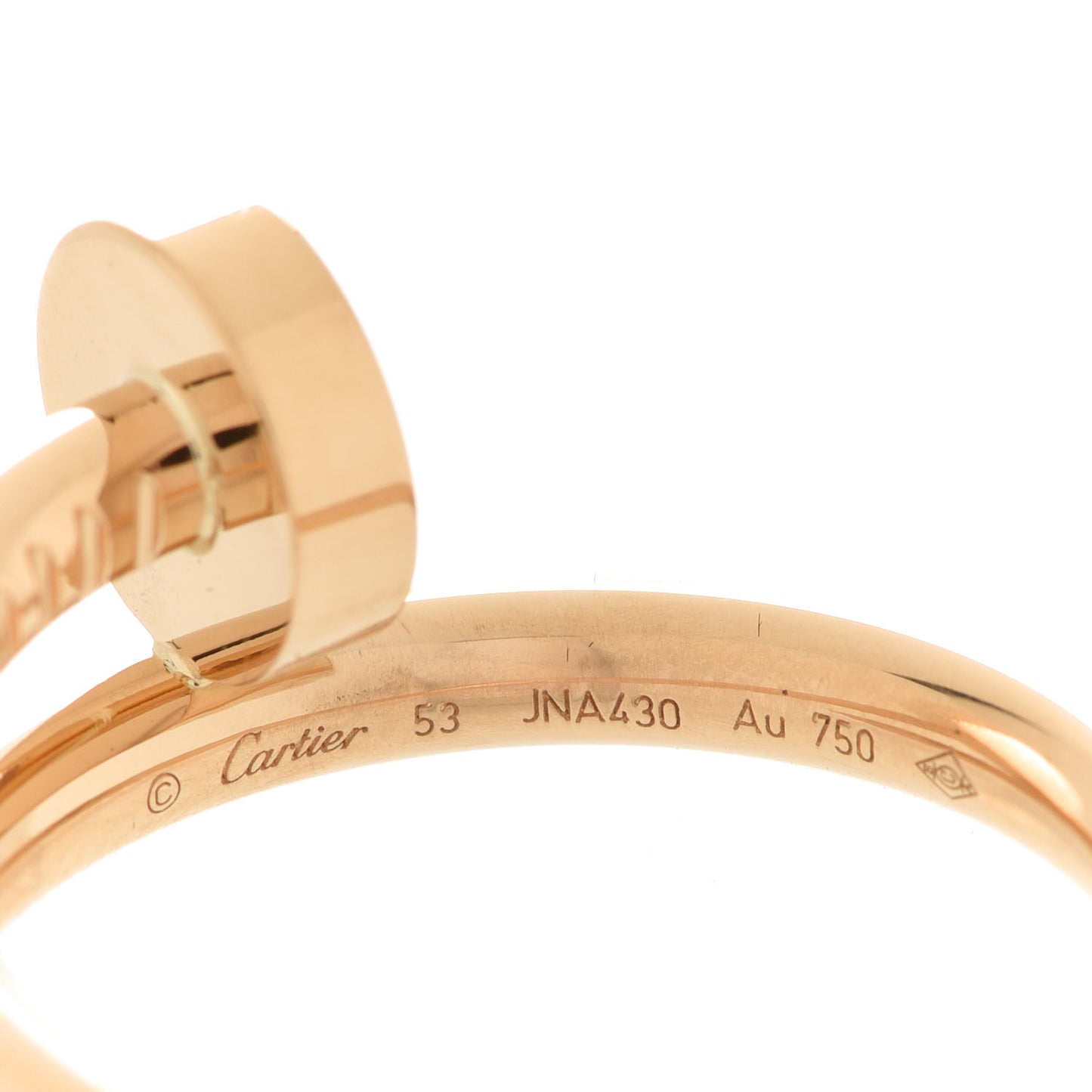 18K Yellow Gold Small Juste Un Clou Ring 53 6.25