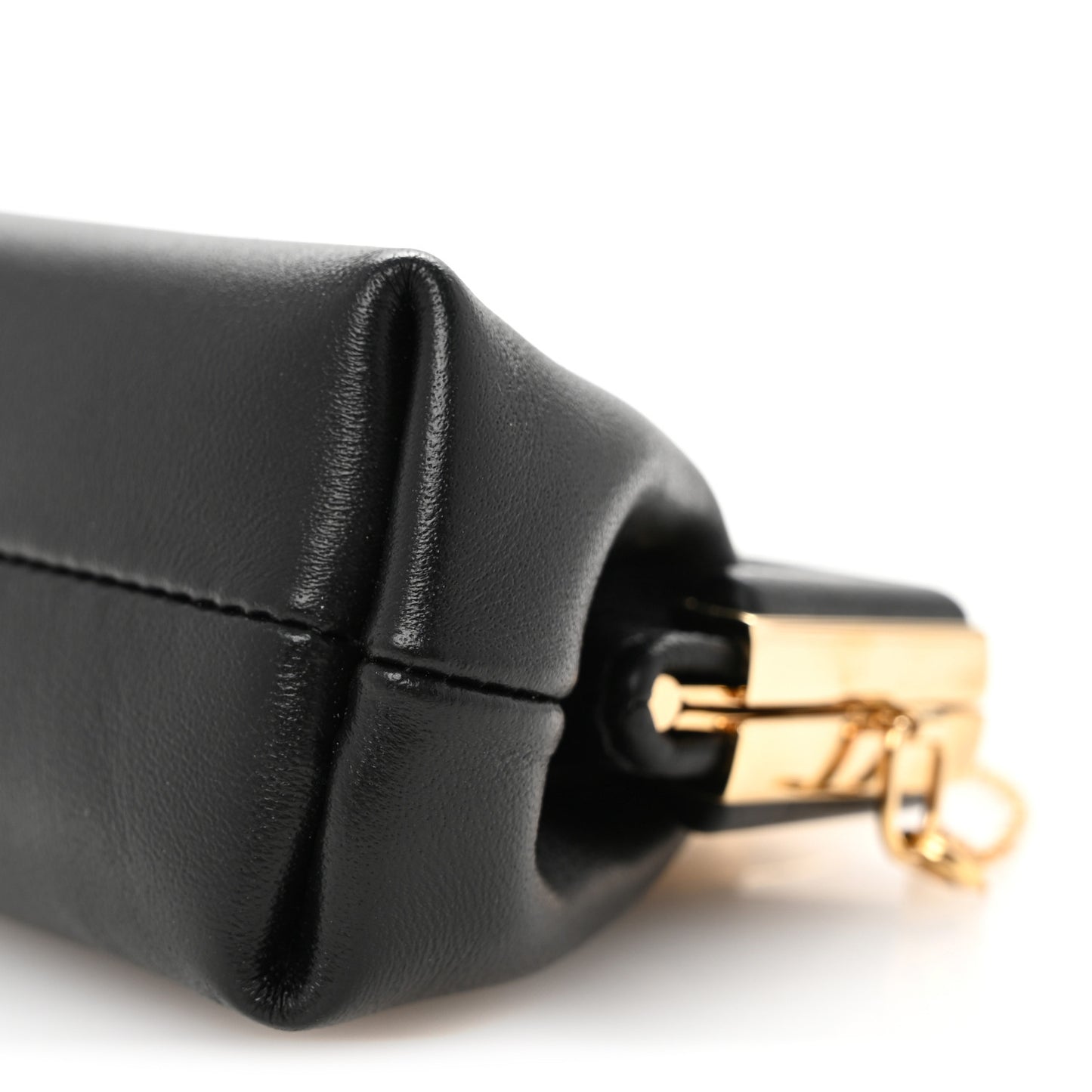 Shiny Nappa Nano Fendi First Bag Charm Black