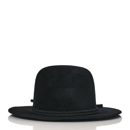 Hermes Rabbit Felt Vicky Hat 59 Black 2 of 8
