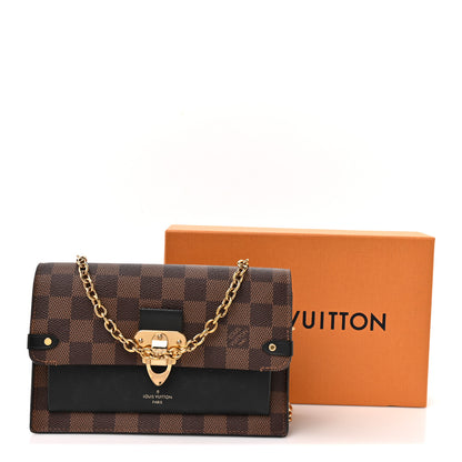 Louis Vuitton Damier Ebene Vavin Chain Wallet Black 11 of 11
