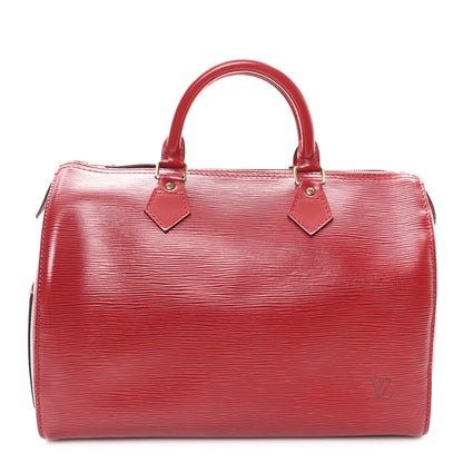 Louis Vuitton Epi Speedy 30 Castillan Red 1 of 10