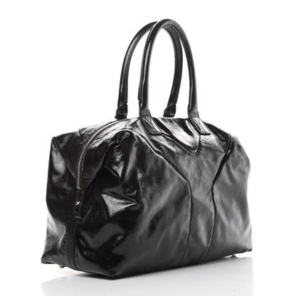Saint Laurent Textured Patent Medium Easy Y Bag Brown 3 of 18