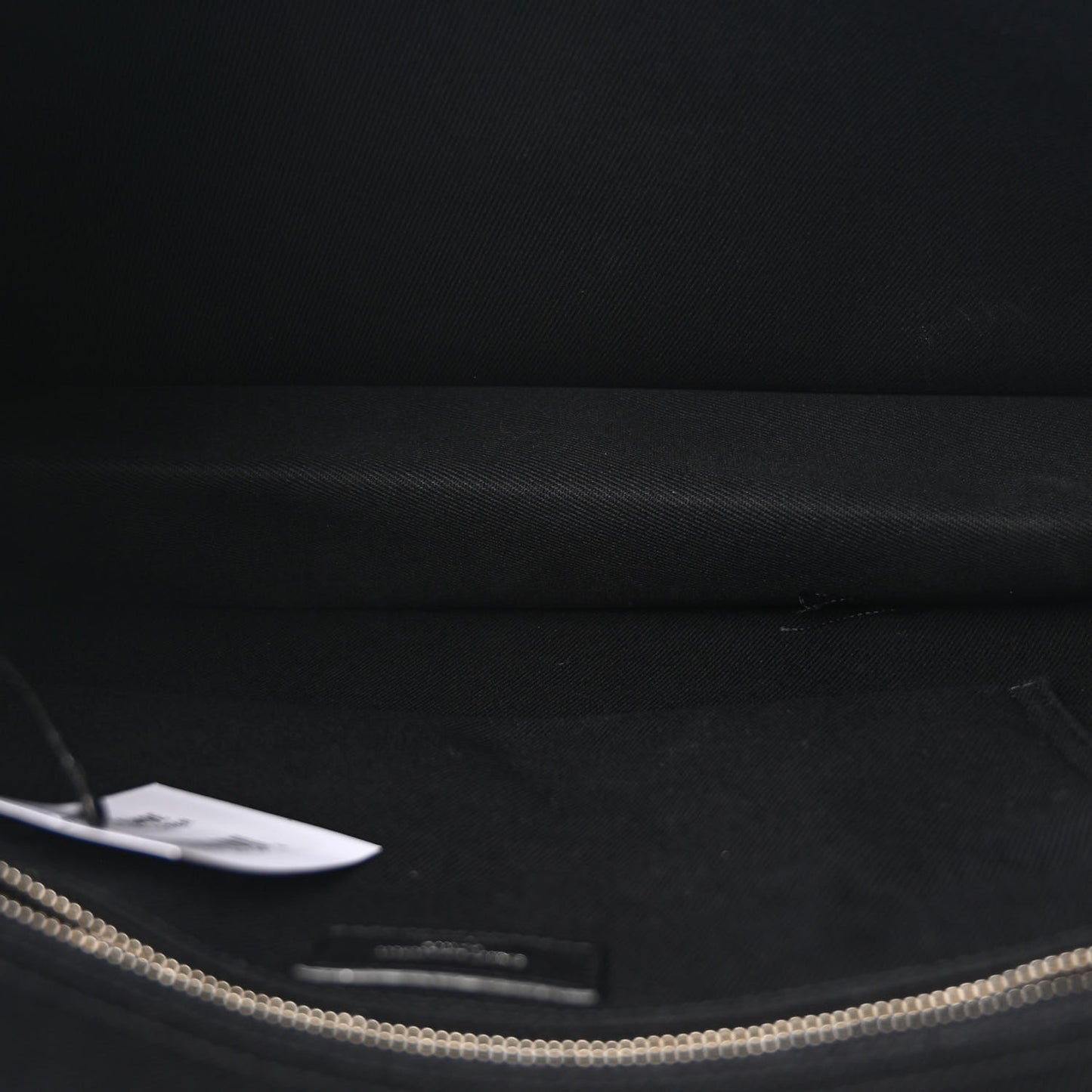 Linen Calfskin Rive Gauche Tote Black