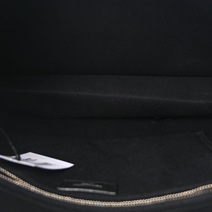 Saint Laurent Linen Calfskin Rive Gauche Tote Black 5 of 12