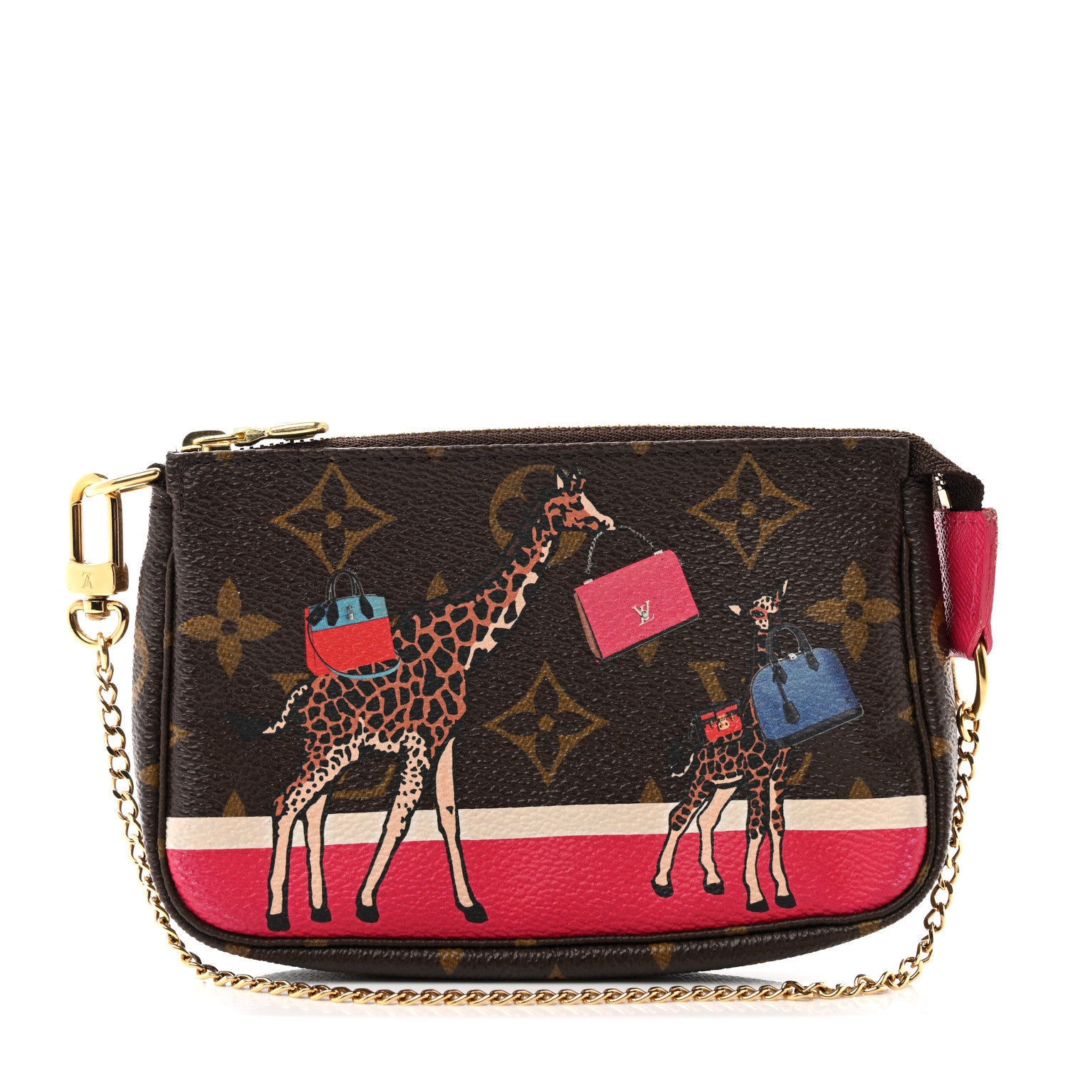 Louis Vuitton Monogram 2017 Christmas Animation Mini Pochette Accessories 1 of 10