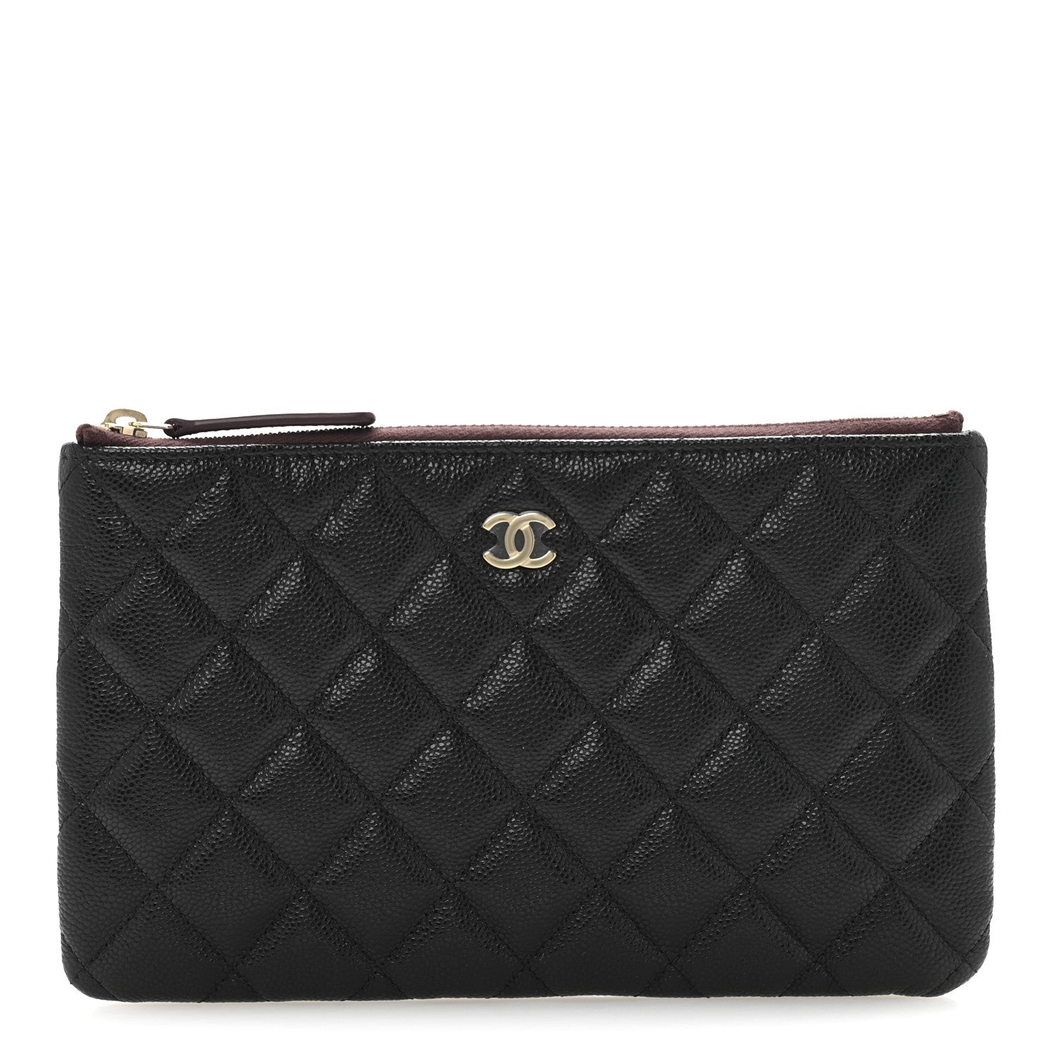 Chanel Caviar Quilted Small Zipped Pouch Black 1 of 8