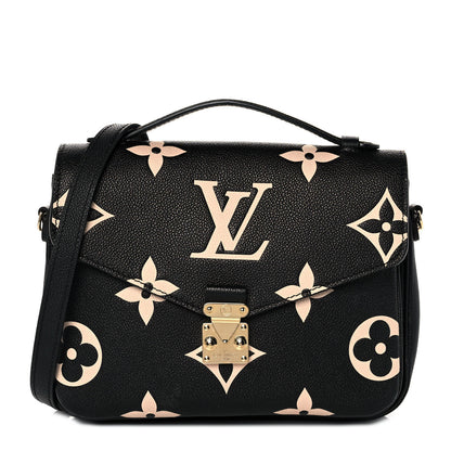 Louis Vuitton Empreinte Monogram Giant Pochette Metis Black Beige 1 of 8