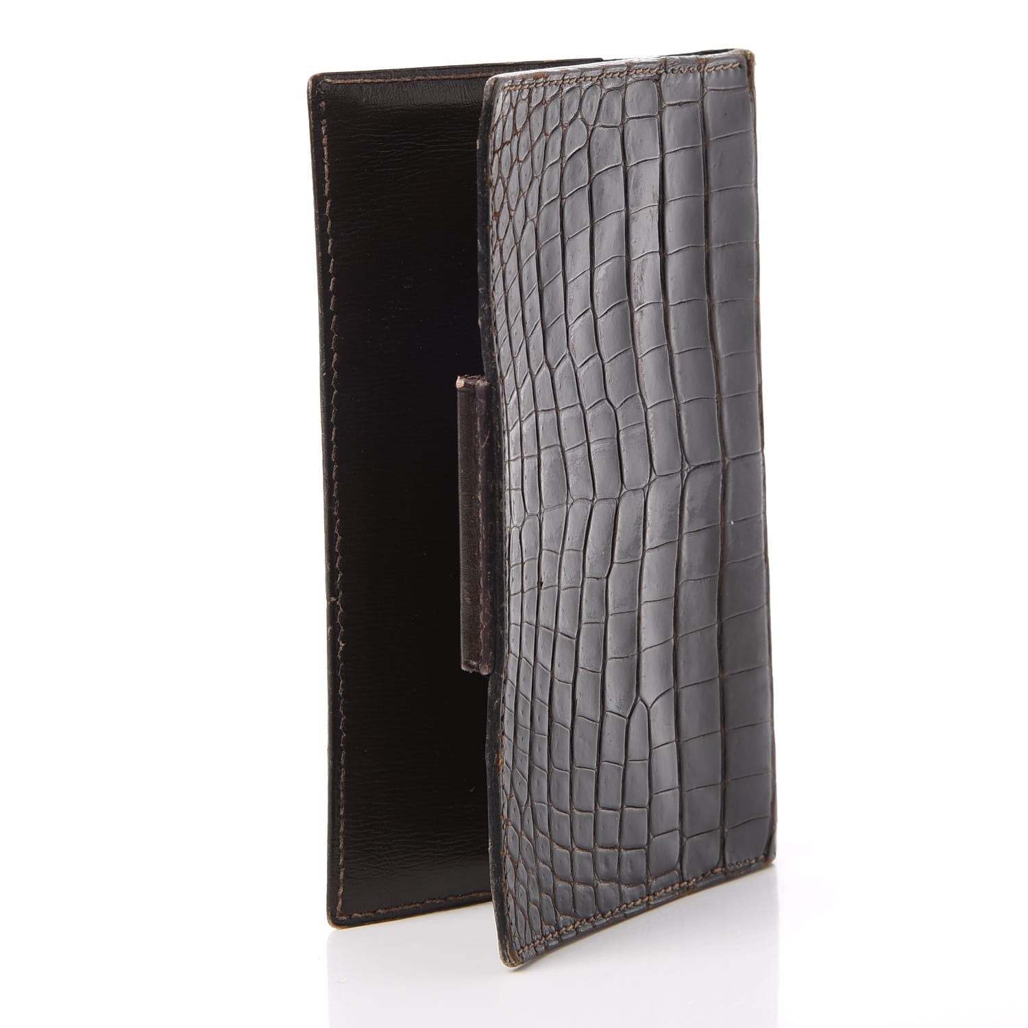 Hermes Shiny Crocodile Agenda Cover Havane 3 of 10